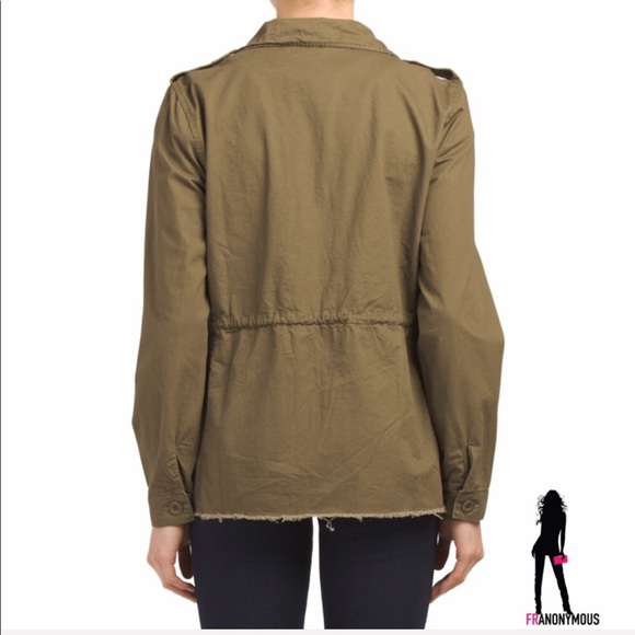 Army Green Military Anorak Jacket - Picture 2 of 3